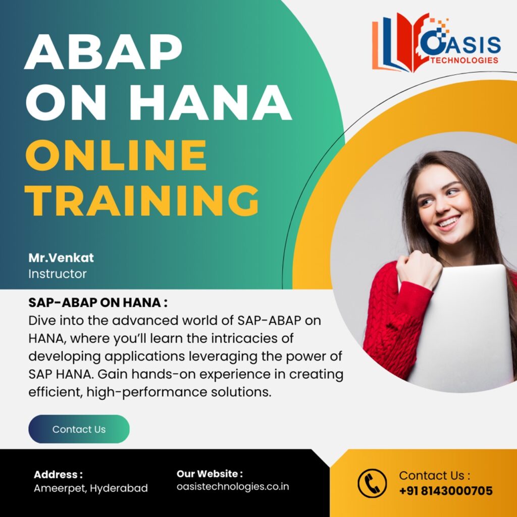 Best SAP ABAP Online Training at Oasis Technologies 1 Best SAP ABAP Online Training at Oasis Technologies