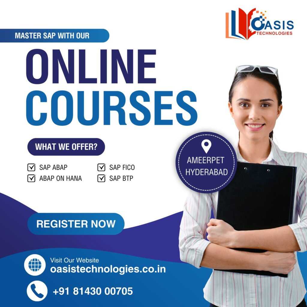 Top SAP Training Institute in Hyderabad – Oasis Technologies 1 Top SAP Training Institute in Hyderabad – Oasis Technologies