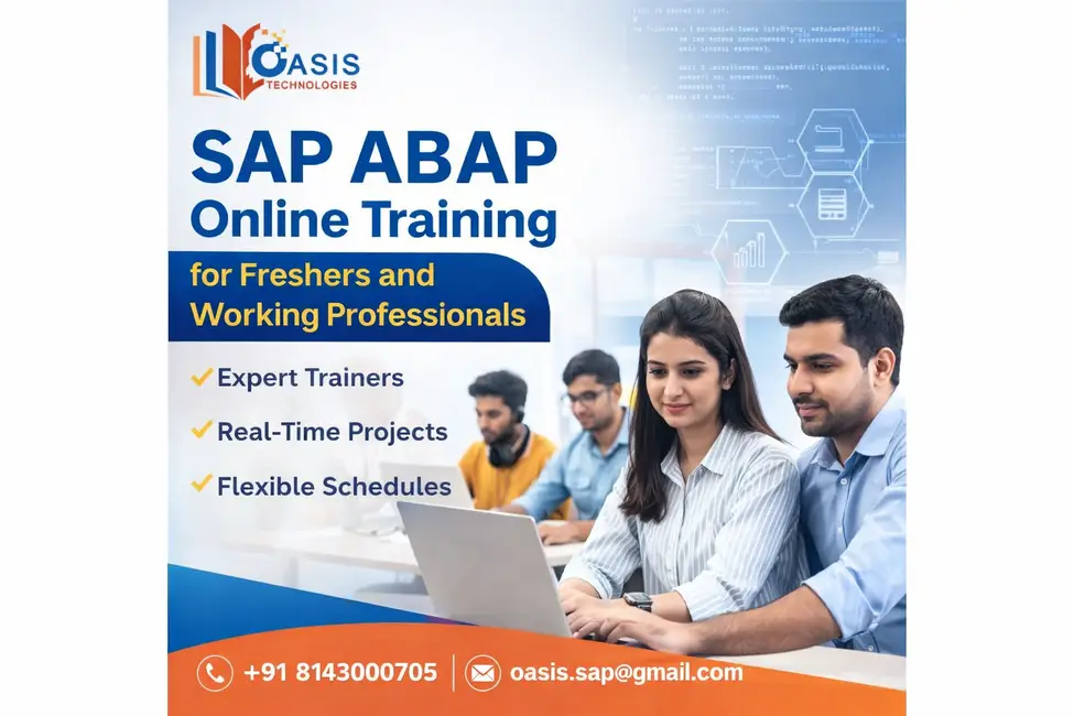 SAP ABAP Online Training for Freshers and Working Professionals From Oasis Technologies